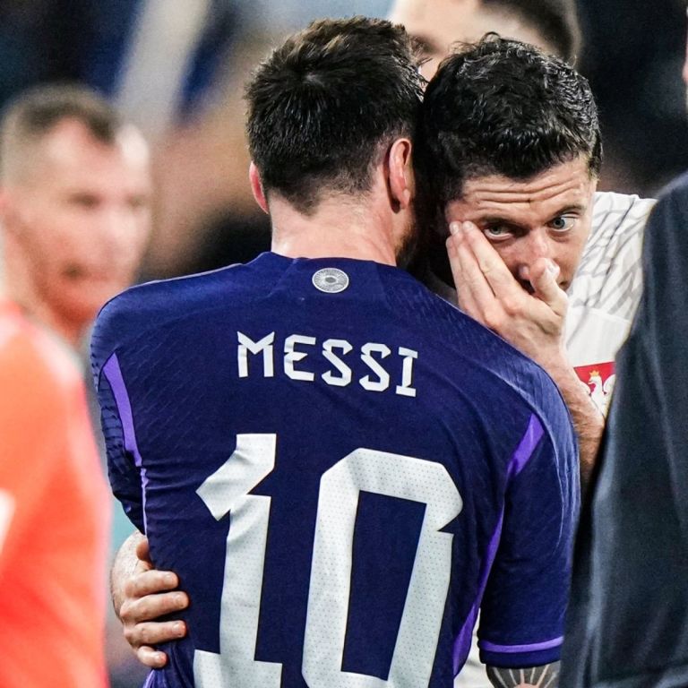 Lewandowski Cont Que Fue Lo Que Le Dijo A Messi En El Final Del