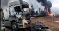 Video: explotó una refinería en Plaza Huincul y se conocieron las primeras imágenes del caos