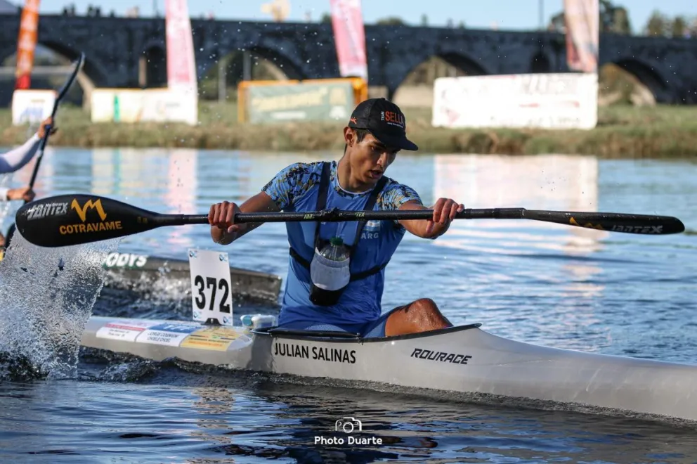 El “Messi del Canotaje”, de Choele Choel, se metió en el podio del Mundial en Portugal