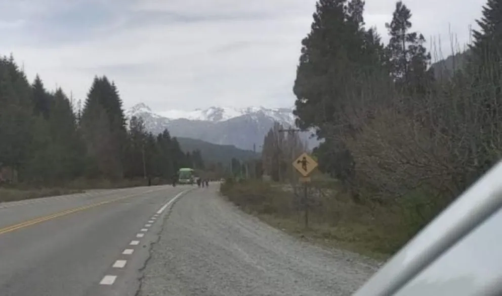 Miembros de una comunidad Mapuche cortaron la ruta 40 y entregaron panfletos