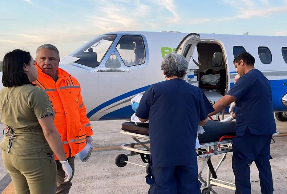 Quinto vuelo de emergencia del avión sanitario de Río Negro