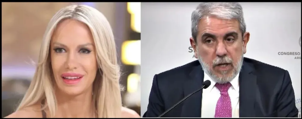 Cruce entre Aníbal Fernández y Luciana Salazar ¡A puro refrán!