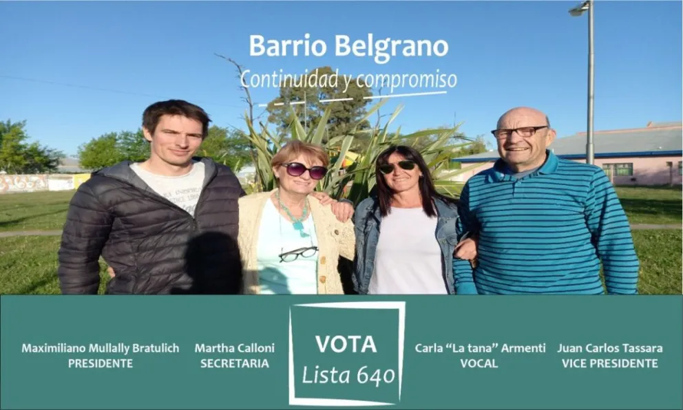 Elecciones en el barrio Belgrano: Mullally y Tasara prometen "continuidad y compromiso"