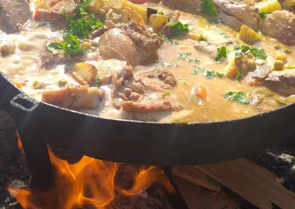 Pollo al disco con crema: Aroma, color y textura en una sola receta