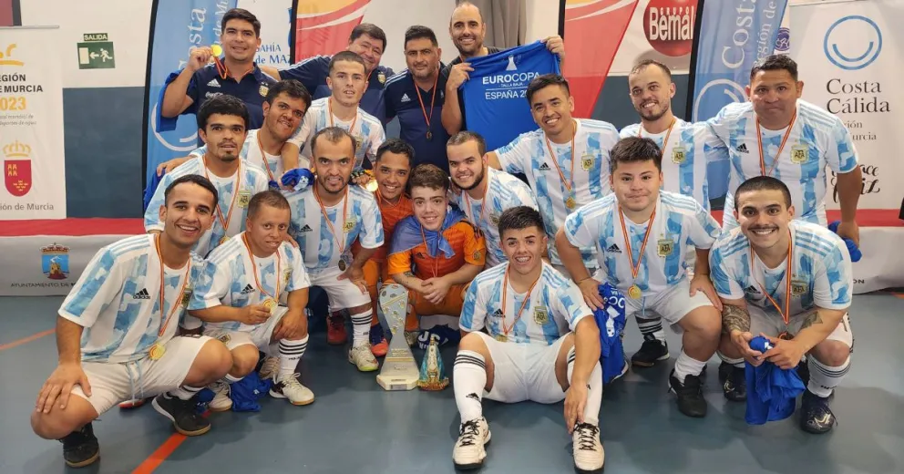 Argentina campeón de Europa con un rionegrino en cancha