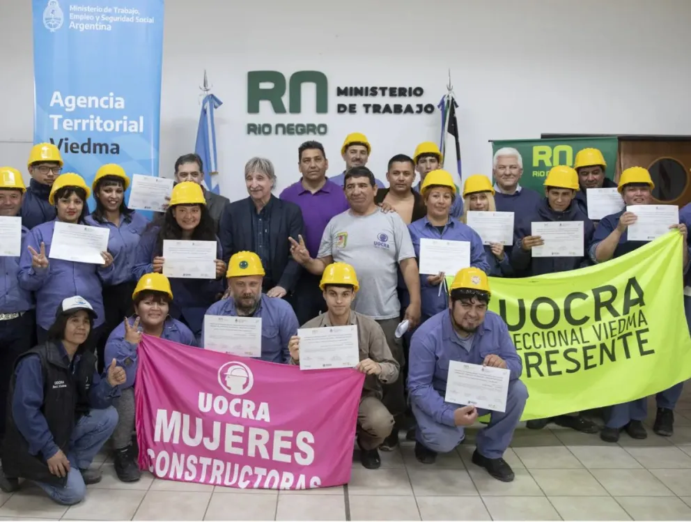 Hay más albañiles capacitados en Viedma