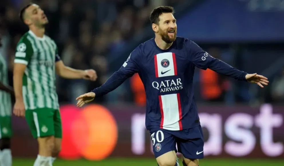 Show de Messi y goleada de PSG: doblete de Leo para aplastar al Maccabi Haifa y sellar el pase a octavos