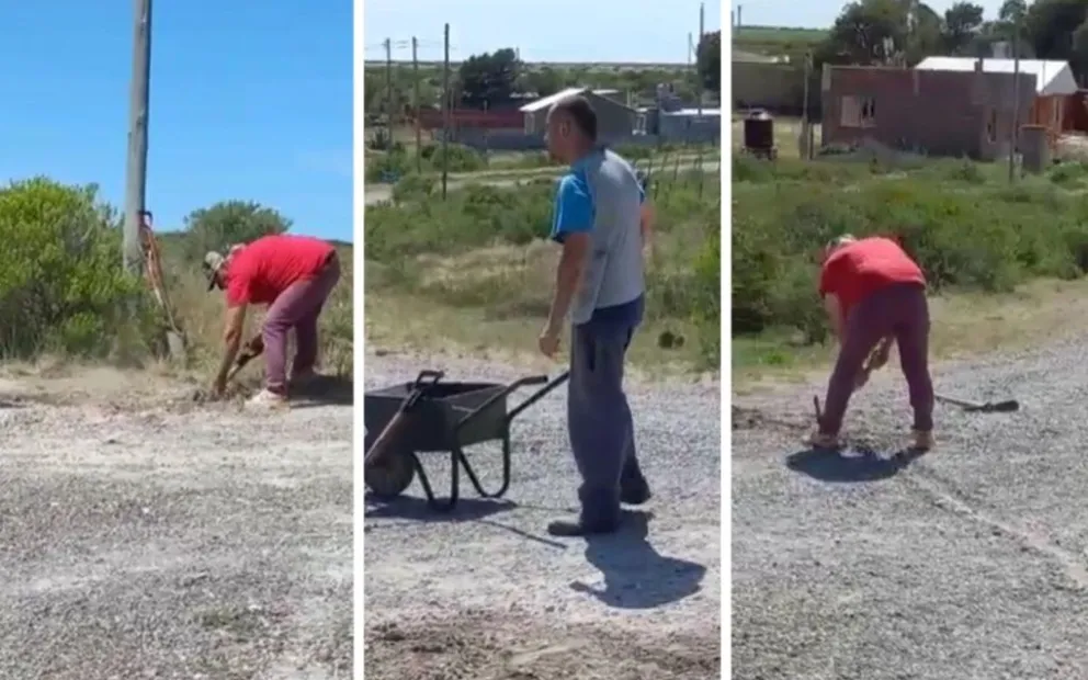 El trabajo de los vecinos de La Lobería para poder mantener verde la plaza: “Para que vean que sí, se puede”