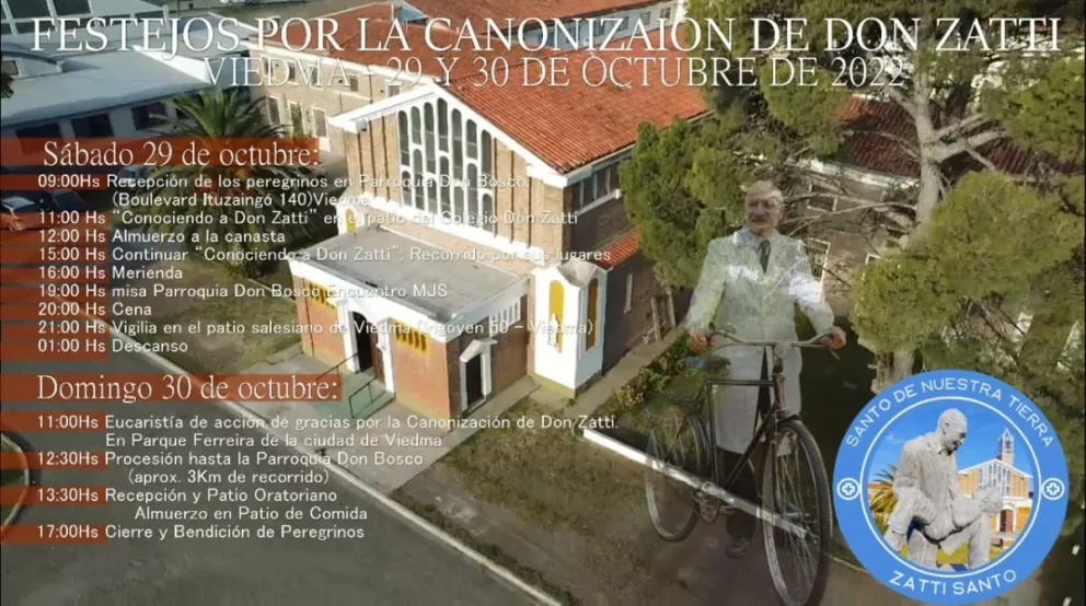 Se viene la gran fiesta de Zatti, con un récord de peregrinos