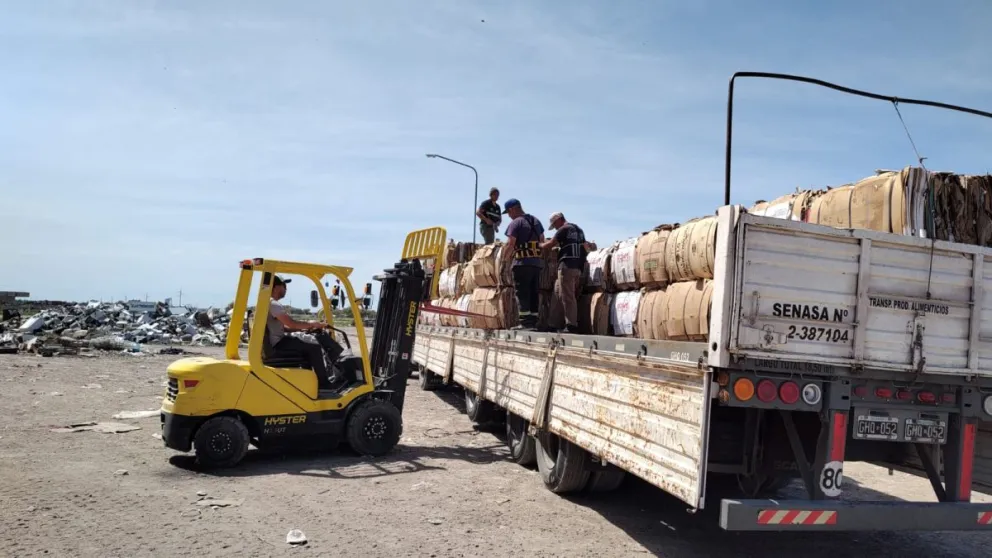 La planta de reciclado de la Comarca vendió 26 toneladas de cartón