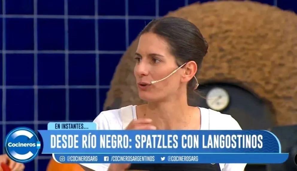 De Río Negro a la pantalla chica: una chef se lució con ñoquis húngaros y langostinos