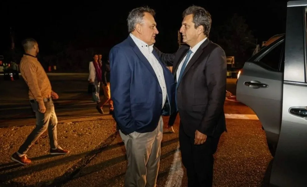 Sergio Massa llegó a Bariloche acompañado de Weretilneck
