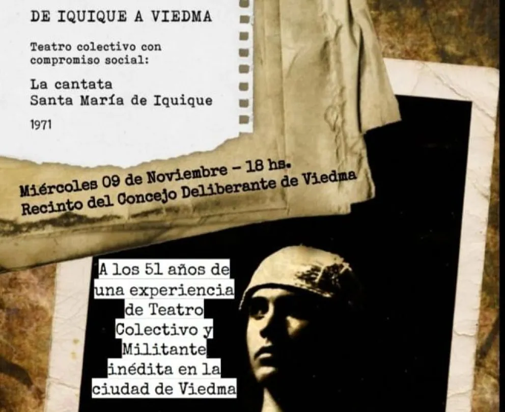 “La Cantata Santa María de Iquique” volverá a cobrar vida en Viedma