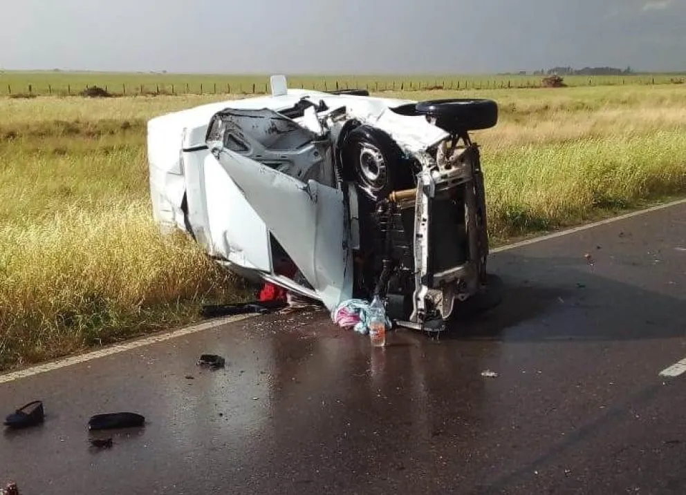 La mujer accidentada en ruta nacional 3 se encuentra internada en sala de terapia intensiva