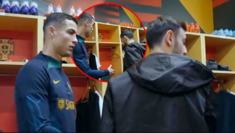 VÍDEO: Momento de tensão entre Cristiano e Bruno Fernandes quando se cumprimentaram no balneário |  NewsNet