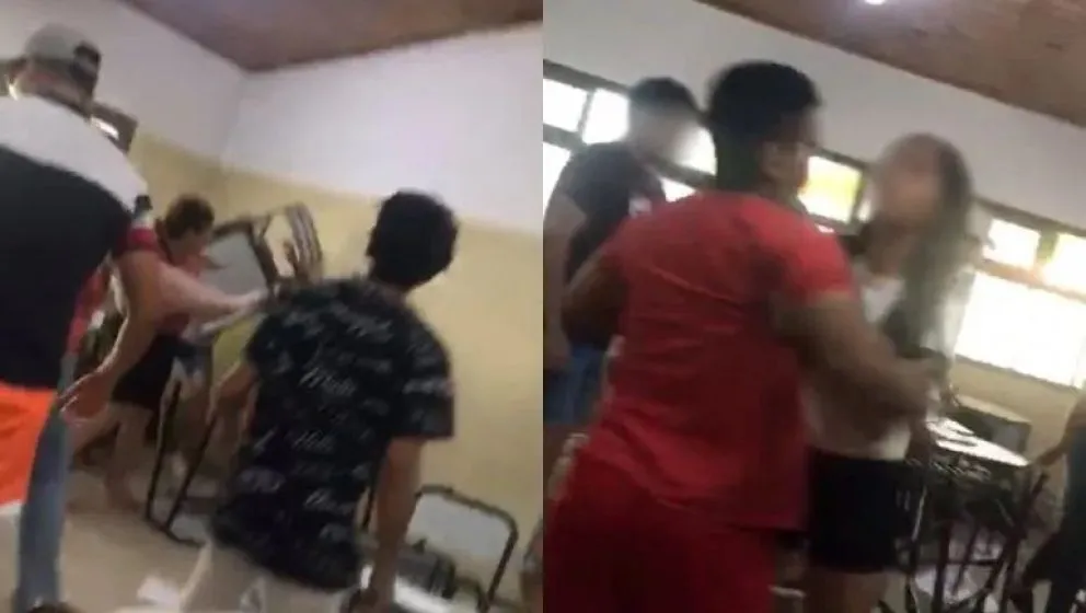 Terrible: siete personas entraron al colegio armados con cuchillos y golpearon a un alumno