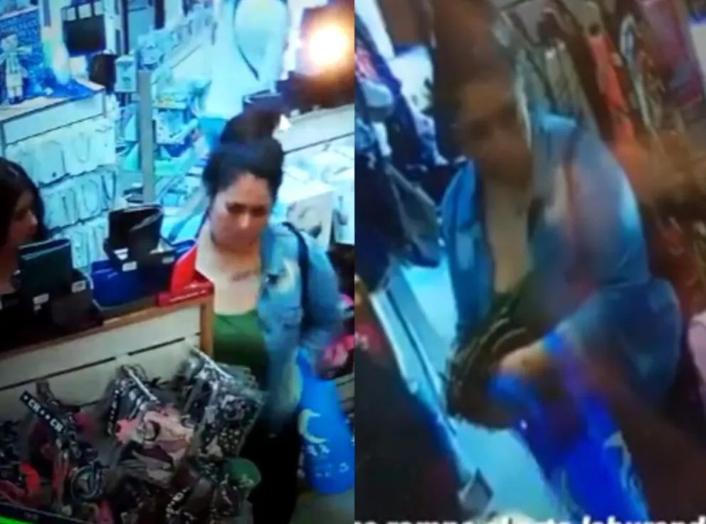 Mecheras al ataque en Viedma: mirá cómo actuaron en un local de la calle Buenos Aires