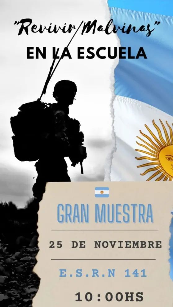 "Revivir Malvinas", una muestra de estudiantes viedmenses que apunta a ser un museo permanente