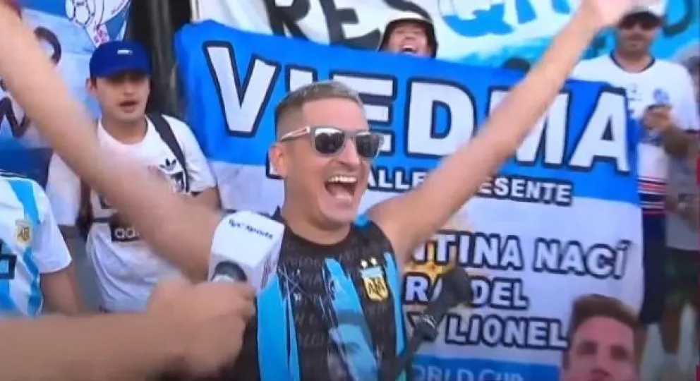 La bandera de Viedma apareció en Tyc Sports y hay un nuevo himno a la Selección