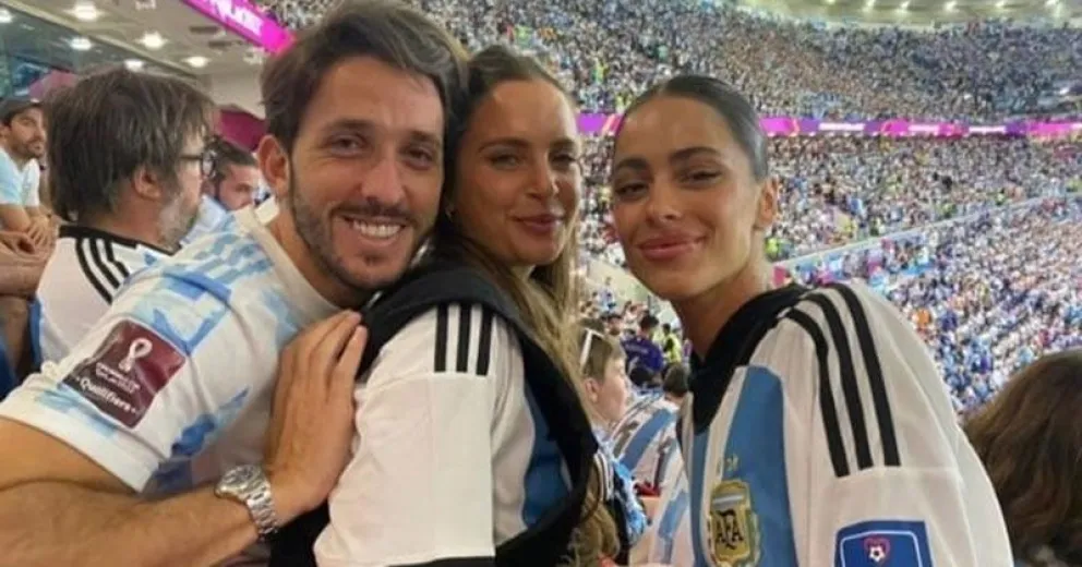 Así alentó Tini Stoessel a De Paul y la Argentina contra Australia