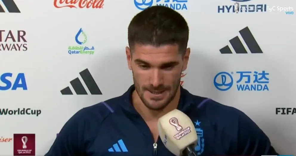 Rodrigo De Paul: “Pocos saben el esfuerzo que hice para estar”