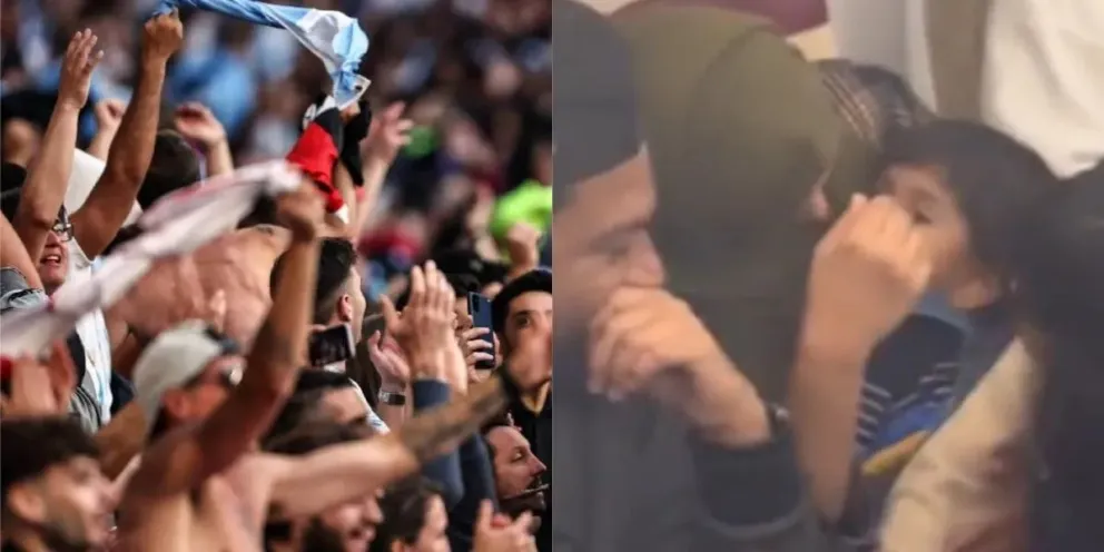 Qatar: la hinchada argentina asustó a un nene en un subte y le cantaron canciones de cuna para calmarlo