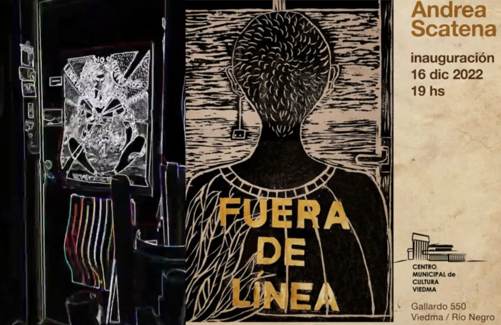 Andrea Scatena presenta su propuesta visual "Fuera de Línea" en el Centro Cultural