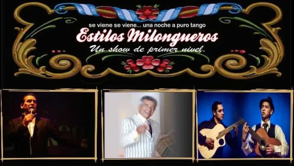 Llega a Viedma una noche a puro tango con "Estilos Milongueros"
