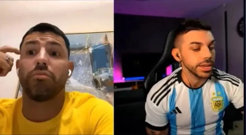 El tenso cruce en vivo entre el Kun Agüero y el streamer español DJ Mariio