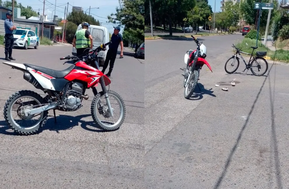 Iban en moto, chocaron y les encontraron cocaína
