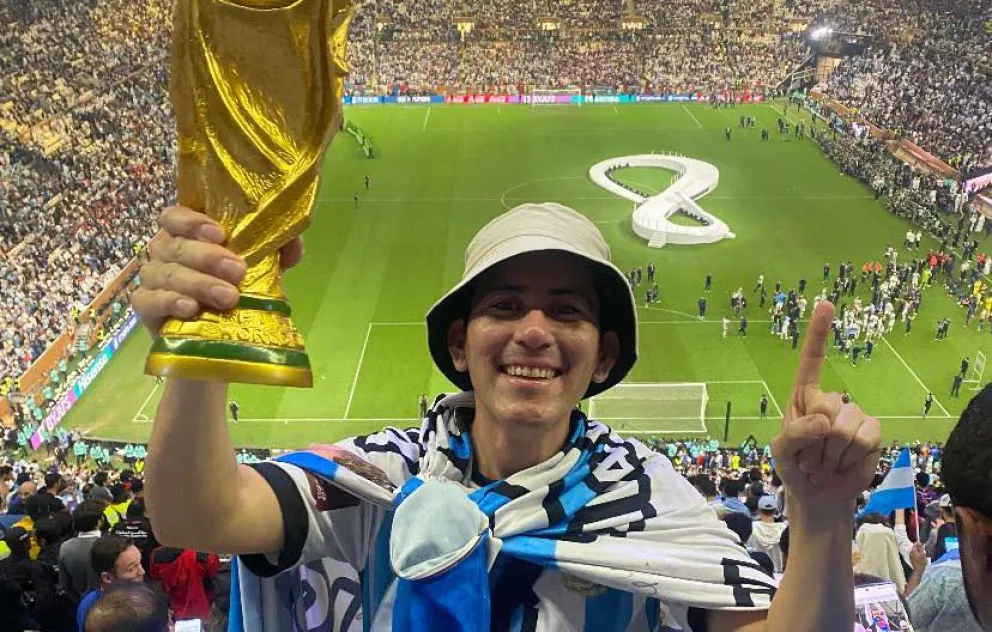 "Soy la persona más feliz de la Tierra": así vivió la consagración argentina un viedmense en Qatar