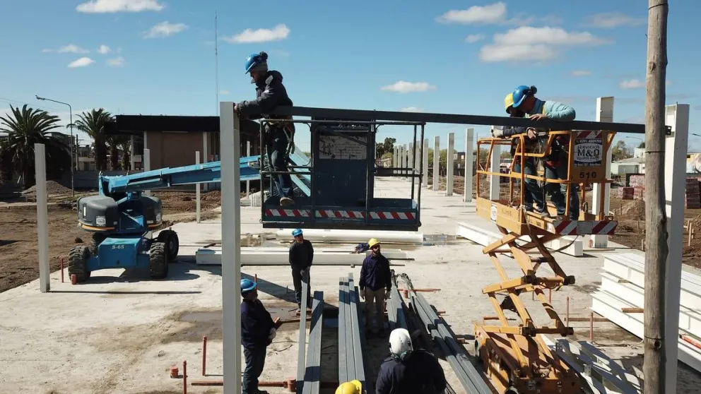 Avanza la obra de la nueva terminal de Ómnibus