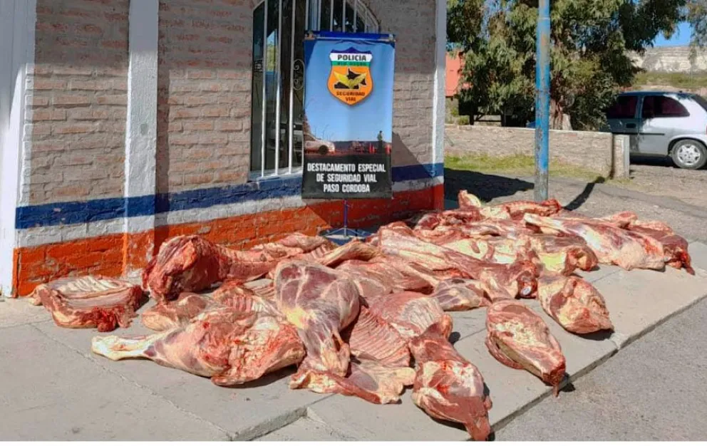 La Policía de Río Negro decomisó más de 19.000 kilos de carne durante el año