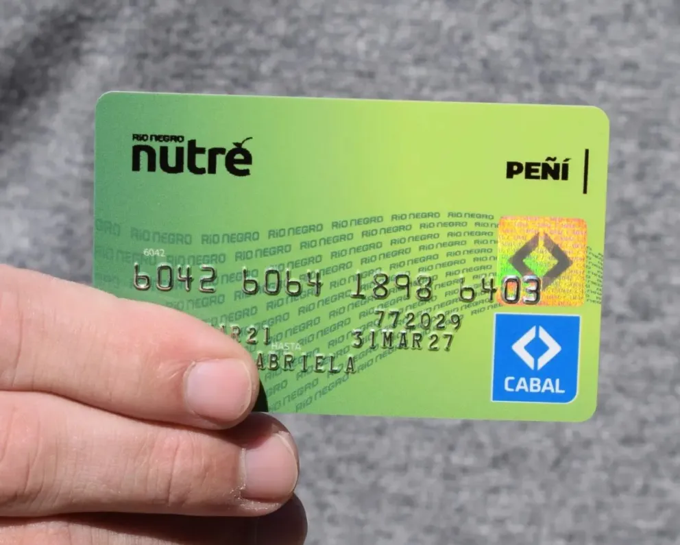 Están acreditados los pagos de las tarjetas Peñí, Pasar y Celíacos en Río Negro