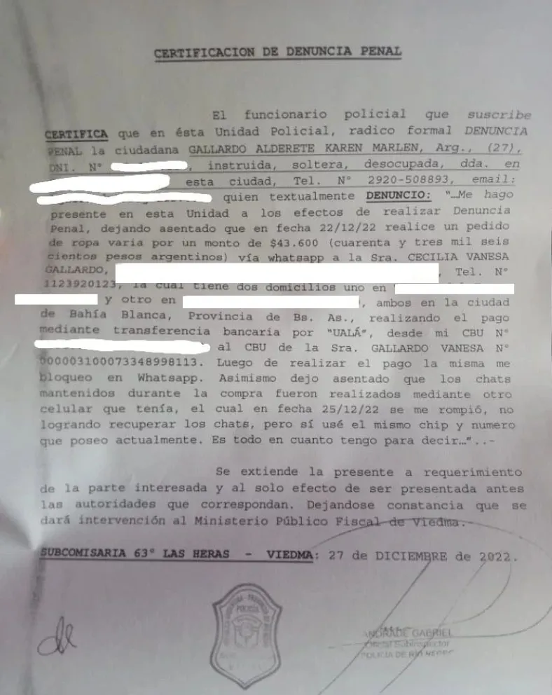 La emprendedora estafada vende tortas fritas para devolver lo que le robaron