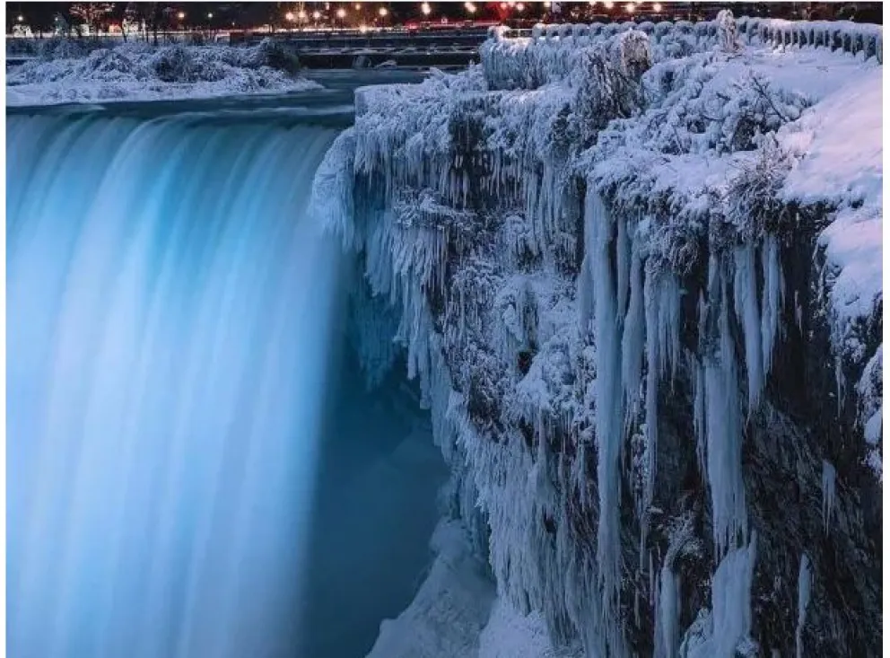 Impactante video: se congelaron las Cataratas del Niágara por la ola polar
