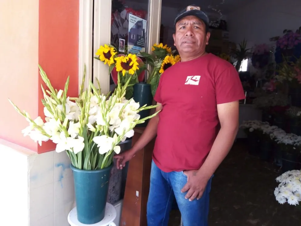 Los gladiolos también dan vida a la producción en el valle inferior