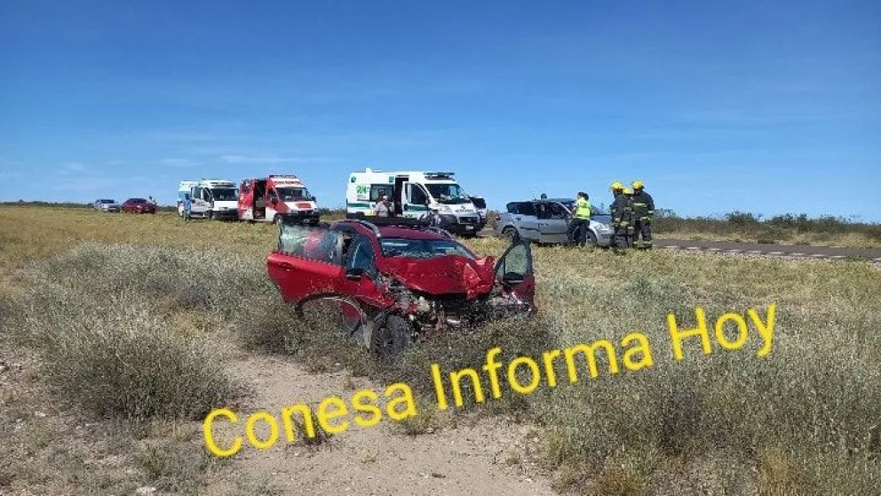 Accidente y milagro en la ruta cerca de General Conesa