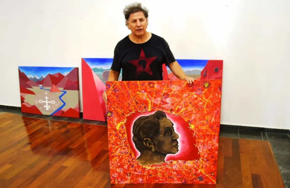 Mostrará su arte pictórico patagónico en su pueblo natal sanjuanino 