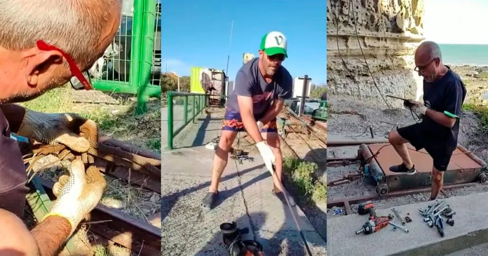 Se rompió el carrito de La Lobería y lo arreglaron en tiempo récord