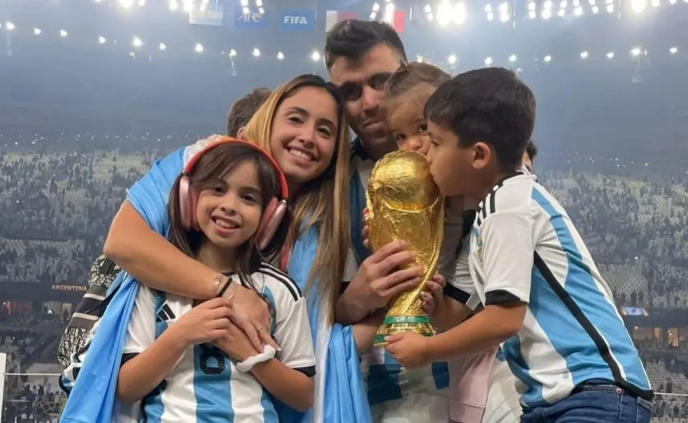 El hijo de Marcos Acuña festejó su cumpleaños: con decoración bien argentina y una remera muy particular