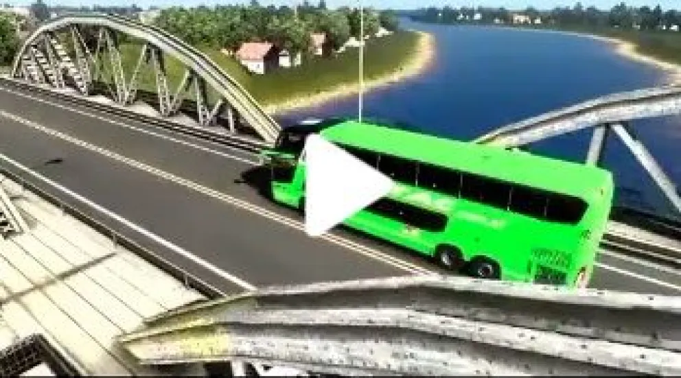 Viedma aparece en la simulación de un videojuego