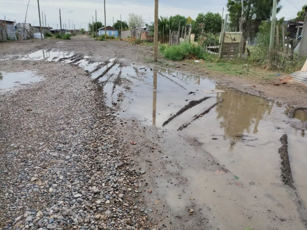 Así quedaron las zonas de Viedma más complicadas por la lluvia