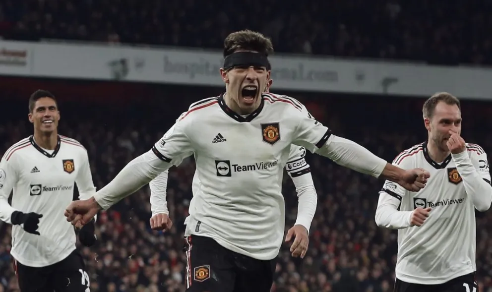 El debut goleador de Lisandro Martínez no alcanzó para la victoria del United