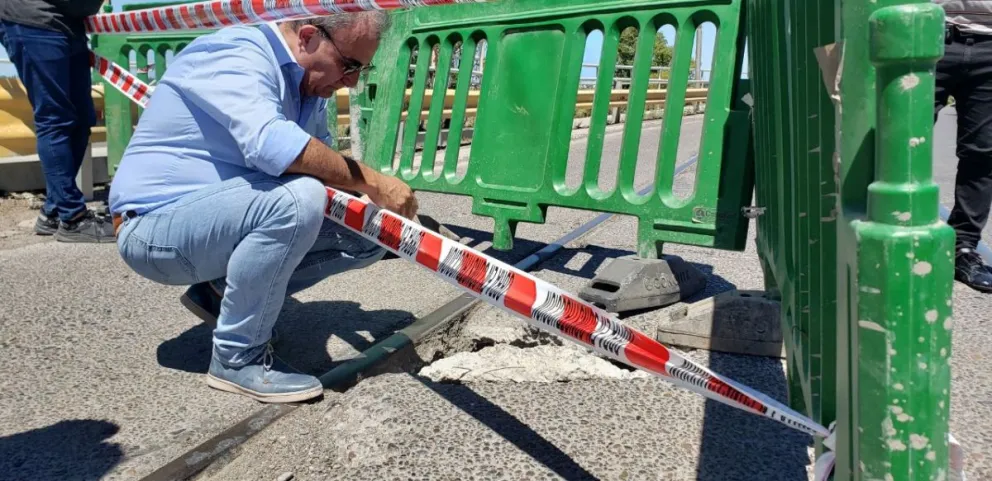 Pesatti volvió a la carga con Vialidad Nacional y le reclamó la urgente reparación del puente