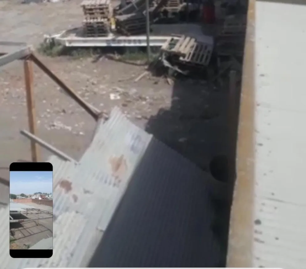 Más daños generados por el temporal: se volaron chapas