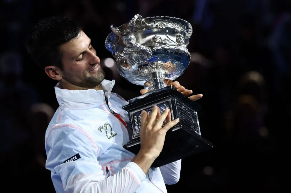 Hombre récord: Novak Djokovic ganó su 22° Grand Slam y alcanzó a Nadal en la tabla histórica
