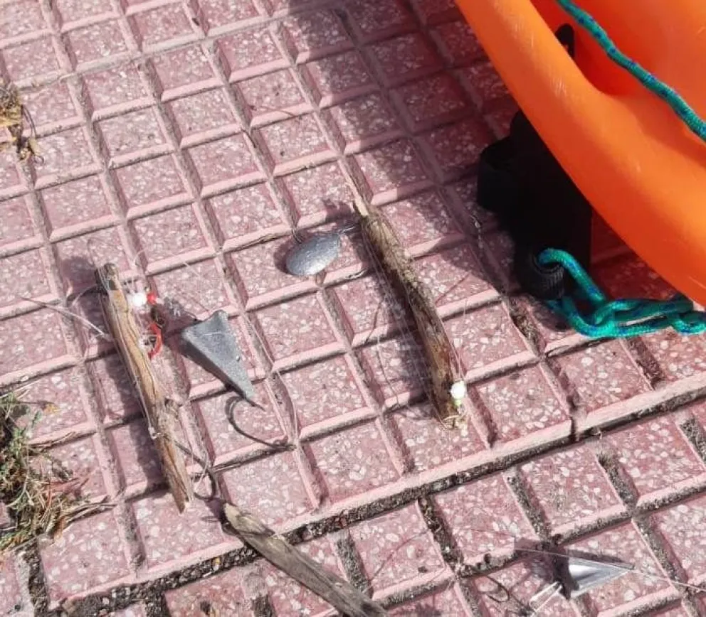 Denuncian la aparición de bagres muertos y madres con anzuelos en zona balnearia