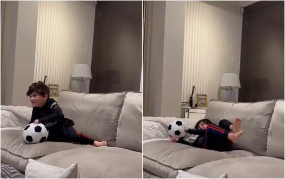 ¿Nuevo arquero de la Selección?: Ciro Messi y un divertido video atajando en su casa