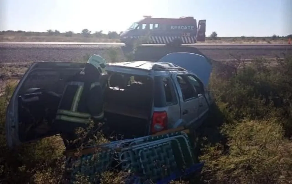 Grave accidente que involucró a dos vehículos